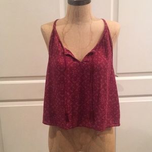 NWOT Hollister flowy crop racerback tank